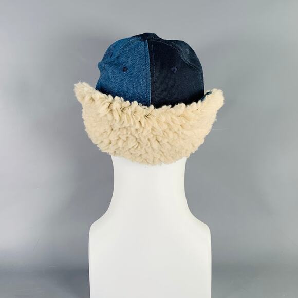 KAPITAL Size 7 1/2 Indigo Mixed Fabrics Patchwork Cotton Hat - Picture 5 of 9
